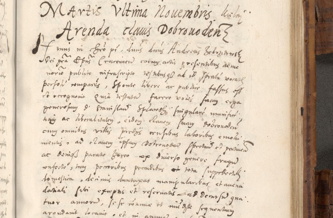 Zdjęcie nr 940 dla obiektu archiwalnego: Volumen unicum actorum episcopalium R. D. Andreae Zebrzydowski, episcopi Cracoviensis ducis Severiae ab a. D. 1551 usque ad annum 1560 mensem majum inclusive, quorum index ad finem praesentis voluminis adnotatus.