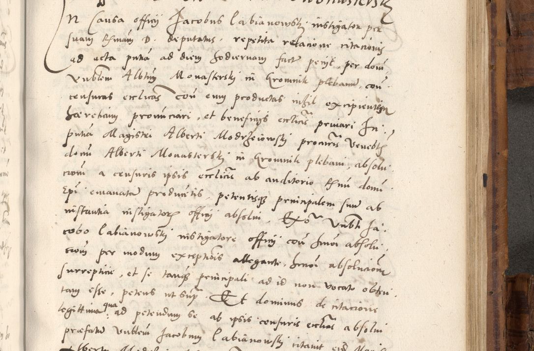 Zdjęcie nr 936 dla obiektu archiwalnego: Volumen unicum actorum episcopalium R. D. Andreae Zebrzydowski, episcopi Cracoviensis ducis Severiae ab a. D. 1551 usque ad annum 1560 mensem majum inclusive, quorum index ad finem praesentis voluminis adnotatus.
