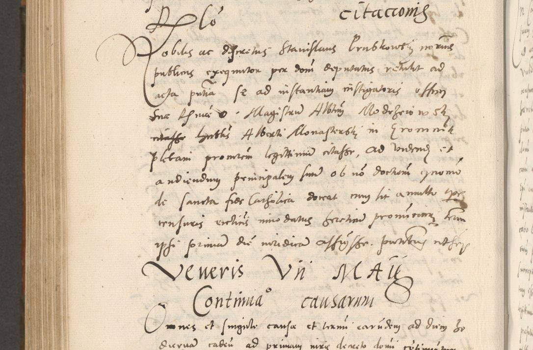 Zdjęcie nr 935 dla obiektu archiwalnego: Volumen unicum actorum episcopalium R. D. Andreae Zebrzydowski, episcopi Cracoviensis ducis Severiae ab a. D. 1551 usque ad annum 1560 mensem majum inclusive, quorum index ad finem praesentis voluminis adnotatus.