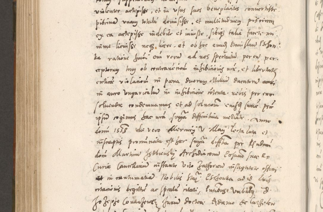 Zdjęcie nr 933 dla obiektu archiwalnego: Volumen unicum actorum episcopalium R. D. Andreae Zebrzydowski, episcopi Cracoviensis ducis Severiae ab a. D. 1551 usque ad annum 1560 mensem majum inclusive, quorum index ad finem praesentis voluminis adnotatus.