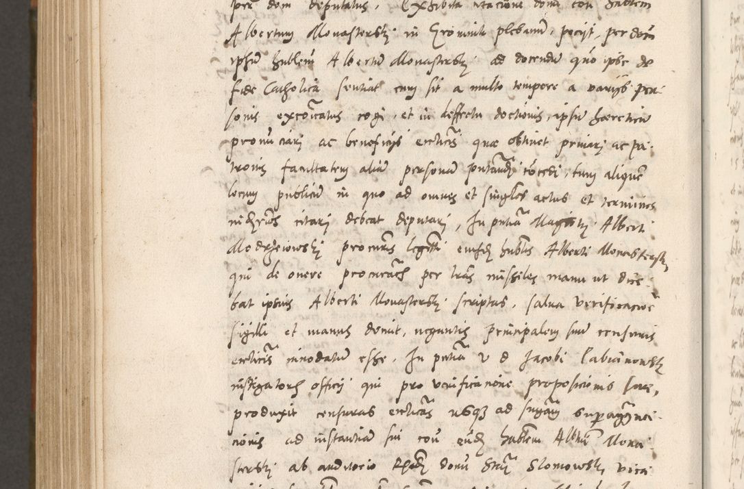 Zdjęcie nr 925 dla obiektu archiwalnego: Volumen unicum actorum episcopalium R. D. Andreae Zebrzydowski, episcopi Cracoviensis ducis Severiae ab a. D. 1551 usque ad annum 1560 mensem majum inclusive, quorum index ad finem praesentis voluminis adnotatus.