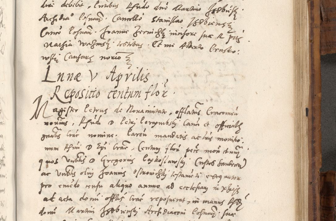 Zdjęcie nr 916 dla obiektu archiwalnego: Volumen unicum actorum episcopalium R. D. Andreae Zebrzydowski, episcopi Cracoviensis ducis Severiae ab a. D. 1551 usque ad annum 1560 mensem majum inclusive, quorum index ad finem praesentis voluminis adnotatus.