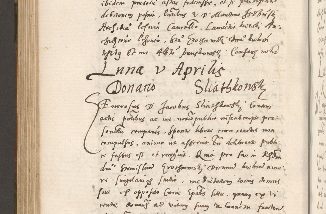 Zdjęcie nr 915 dla obiektu archiwalnego: Volumen unicum actorum episcopalium R. D. Andreae Zebrzydowski, episcopi Cracoviensis ducis Severiae ab a. D. 1551 usque ad annum 1560 mensem majum inclusive, quorum index ad finem praesentis voluminis adnotatus.