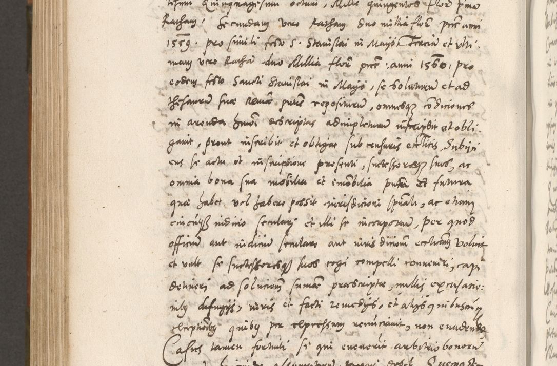 Zdjęcie nr 909 dla obiektu archiwalnego: Volumen unicum actorum episcopalium R. D. Andreae Zebrzydowski, episcopi Cracoviensis ducis Severiae ab a. D. 1551 usque ad annum 1560 mensem majum inclusive, quorum index ad finem praesentis voluminis adnotatus.