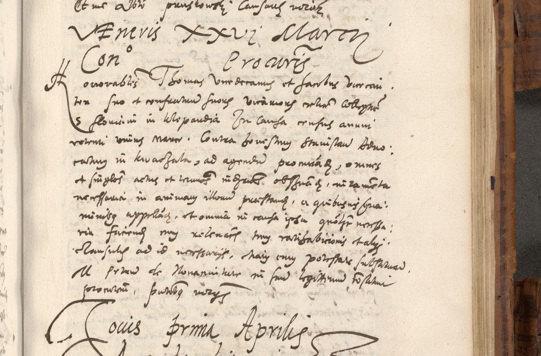 Zdjęcie nr 906 dla obiektu archiwalnego: Volumen unicum actorum episcopalium R. D. Andreae Zebrzydowski, episcopi Cracoviensis ducis Severiae ab a. D. 1551 usque ad annum 1560 mensem majum inclusive, quorum index ad finem praesentis voluminis adnotatus.