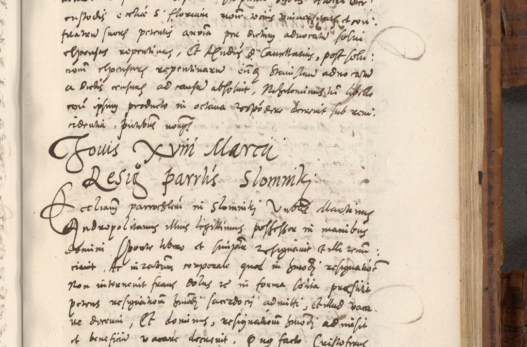 Zdjęcie nr 900 dla obiektu archiwalnego: Volumen unicum actorum episcopalium R. D. Andreae Zebrzydowski, episcopi Cracoviensis ducis Severiae ab a. D. 1551 usque ad annum 1560 mensem majum inclusive, quorum index ad finem praesentis voluminis adnotatus.