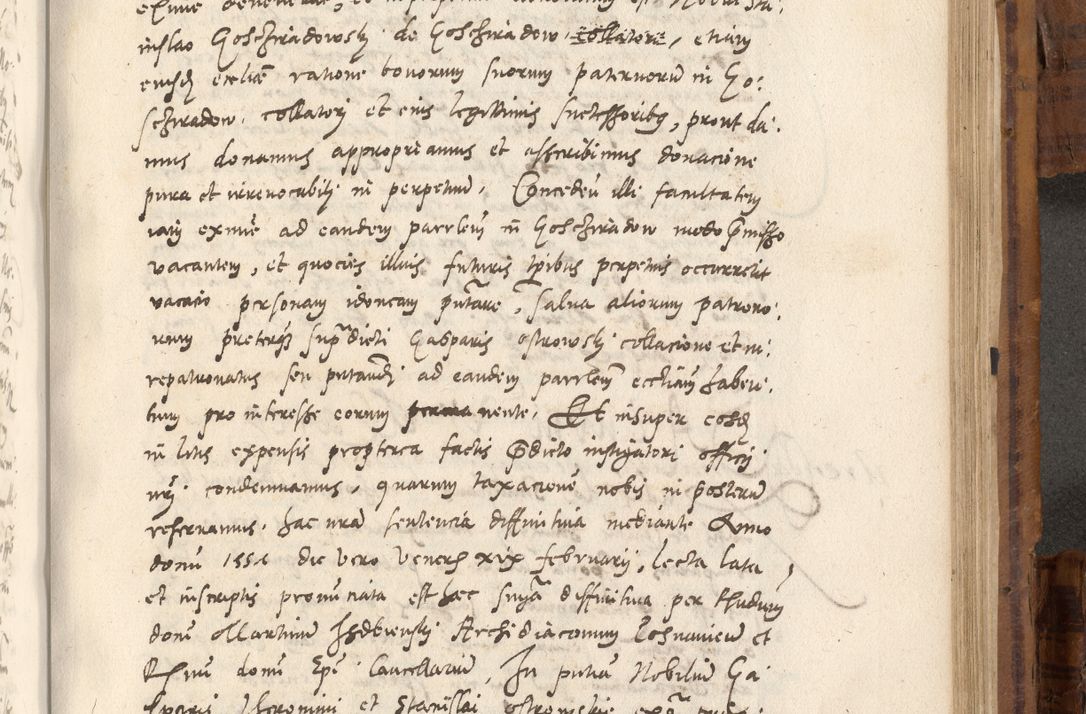 Zdjęcie nr 896 dla obiektu archiwalnego: Volumen unicum actorum episcopalium R. D. Andreae Zebrzydowski, episcopi Cracoviensis ducis Severiae ab a. D. 1551 usque ad annum 1560 mensem majum inclusive, quorum index ad finem praesentis voluminis adnotatus.