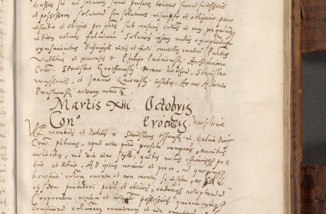 Zdjęcie nr 870 dla obiektu archiwalnego: Volumen unicum actorum episcopalium R. D. Andreae Zebrzydowski, episcopi Cracoviensis ducis Severiae ab a. D. 1551 usque ad annum 1560 mensem majum inclusive, quorum index ad finem praesentis voluminis adnotatus.