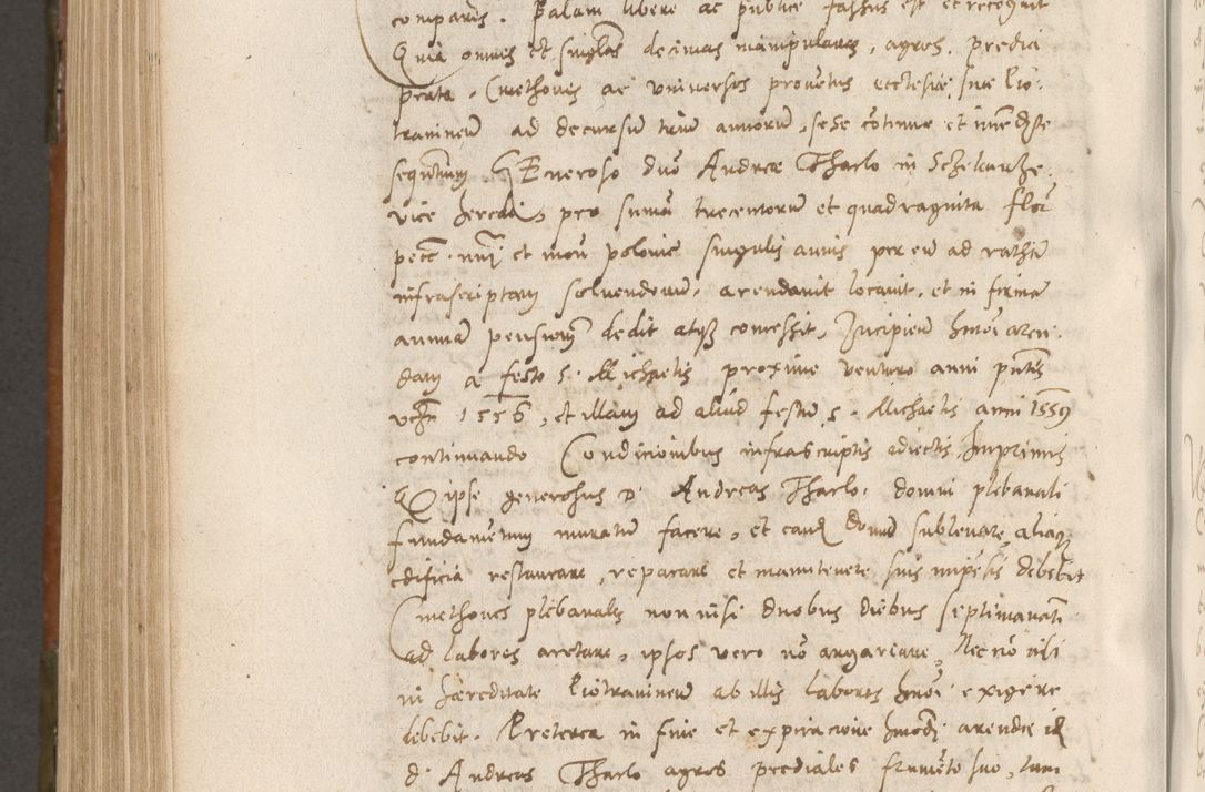 Zdjęcie nr 869 dla obiektu archiwalnego: Volumen unicum actorum episcopalium R. D. Andreae Zebrzydowski, episcopi Cracoviensis ducis Severiae ab a. D. 1551 usque ad annum 1560 mensem majum inclusive, quorum index ad finem praesentis voluminis adnotatus.