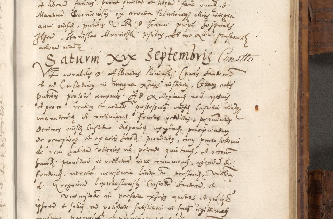 Zdjęcie nr 864 dla obiektu archiwalnego: Volumen unicum actorum episcopalium R. D. Andreae Zebrzydowski, episcopi Cracoviensis ducis Severiae ab a. D. 1551 usque ad annum 1560 mensem majum inclusive, quorum index ad finem praesentis voluminis adnotatus.
