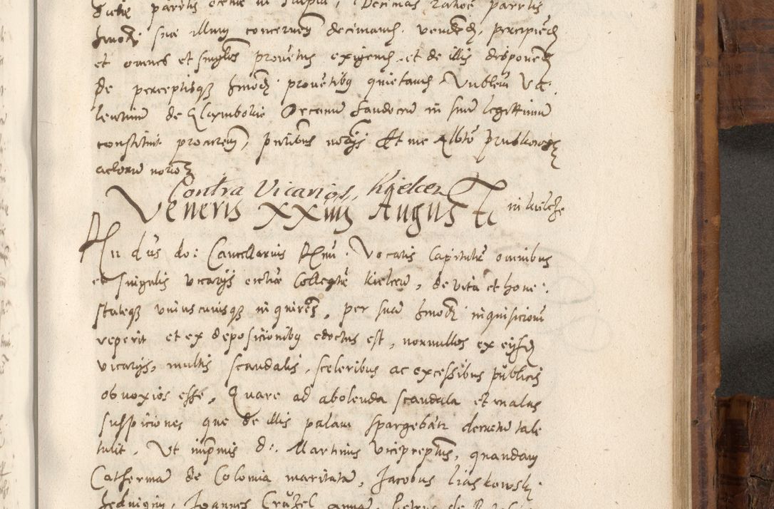 Zdjęcie nr 860 dla obiektu archiwalnego: Volumen unicum actorum episcopalium R. D. Andreae Zebrzydowski, episcopi Cracoviensis ducis Severiae ab a. D. 1551 usque ad annum 1560 mensem majum inclusive, quorum index ad finem praesentis voluminis adnotatus.