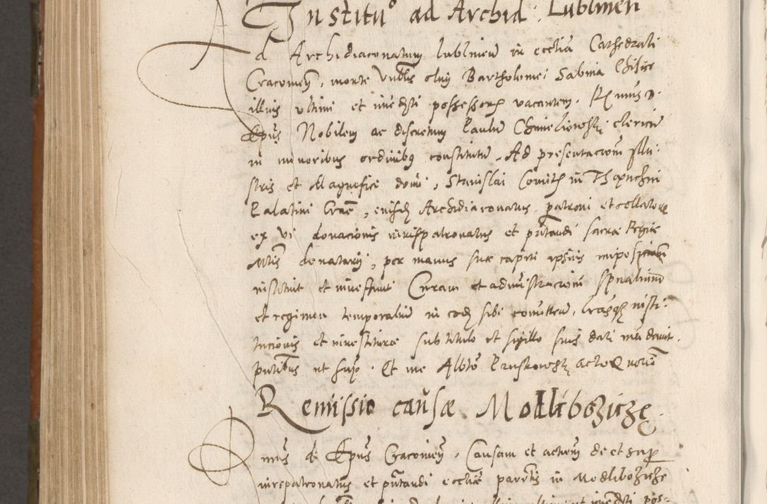Zdjęcie nr 859 dla obiektu archiwalnego: Volumen unicum actorum episcopalium R. D. Andreae Zebrzydowski, episcopi Cracoviensis ducis Severiae ab a. D. 1551 usque ad annum 1560 mensem majum inclusive, quorum index ad finem praesentis voluminis adnotatus.