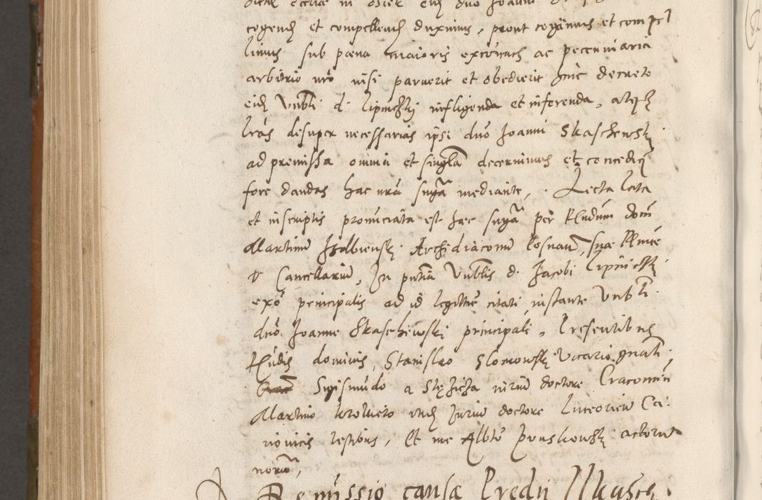 Zdjęcie nr 853 dla obiektu archiwalnego: Volumen unicum actorum episcopalium R. D. Andreae Zebrzydowski, episcopi Cracoviensis ducis Severiae ab a. D. 1551 usque ad annum 1560 mensem majum inclusive, quorum index ad finem praesentis voluminis adnotatus.