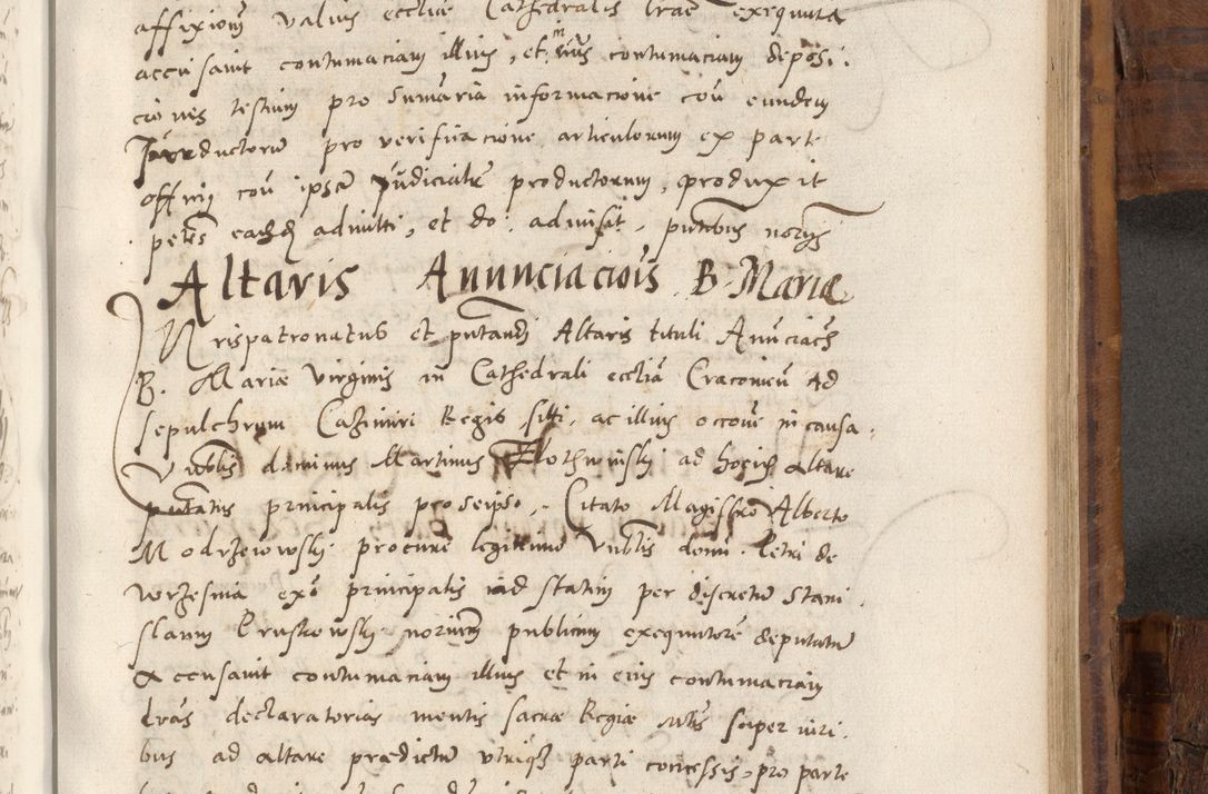 Zdjęcie nr 848 dla obiektu archiwalnego: Volumen unicum actorum episcopalium R. D. Andreae Zebrzydowski, episcopi Cracoviensis ducis Severiae ab a. D. 1551 usque ad annum 1560 mensem majum inclusive, quorum index ad finem praesentis voluminis adnotatus.