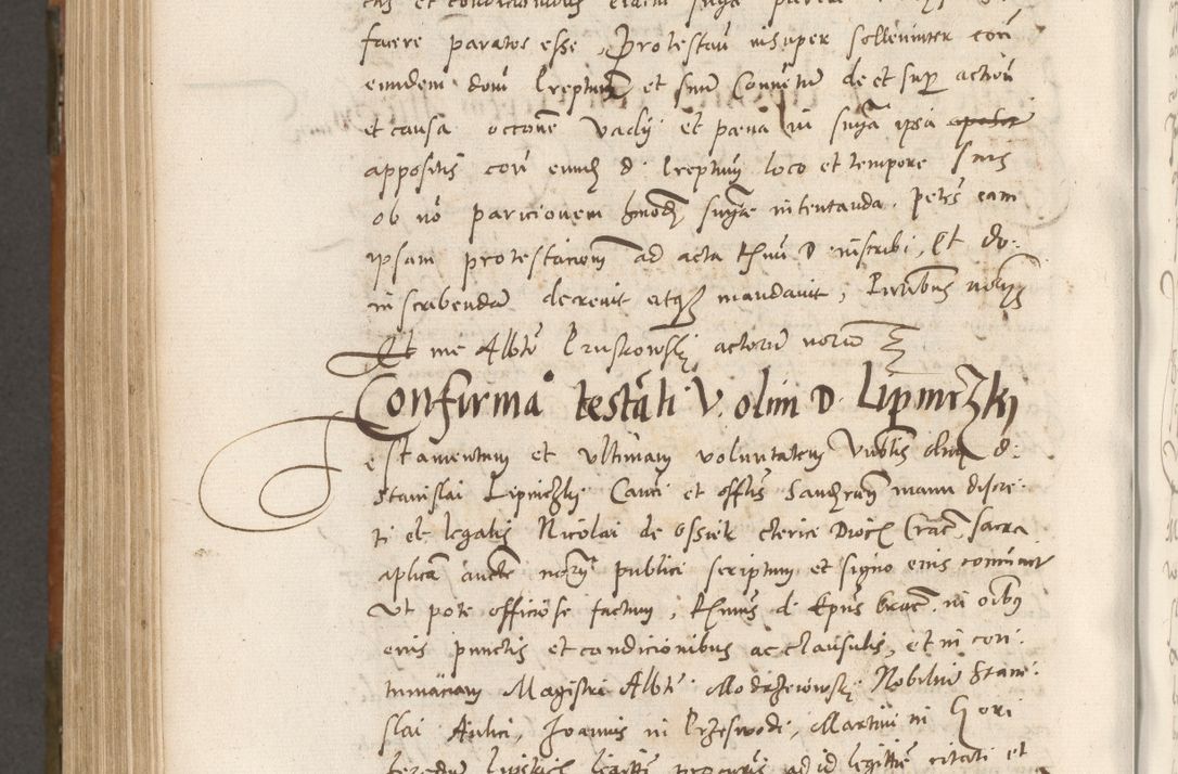Zdjęcie nr 847 dla obiektu archiwalnego: Volumen unicum actorum episcopalium R. D. Andreae Zebrzydowski, episcopi Cracoviensis ducis Severiae ab a. D. 1551 usque ad annum 1560 mensem majum inclusive, quorum index ad finem praesentis voluminis adnotatus.