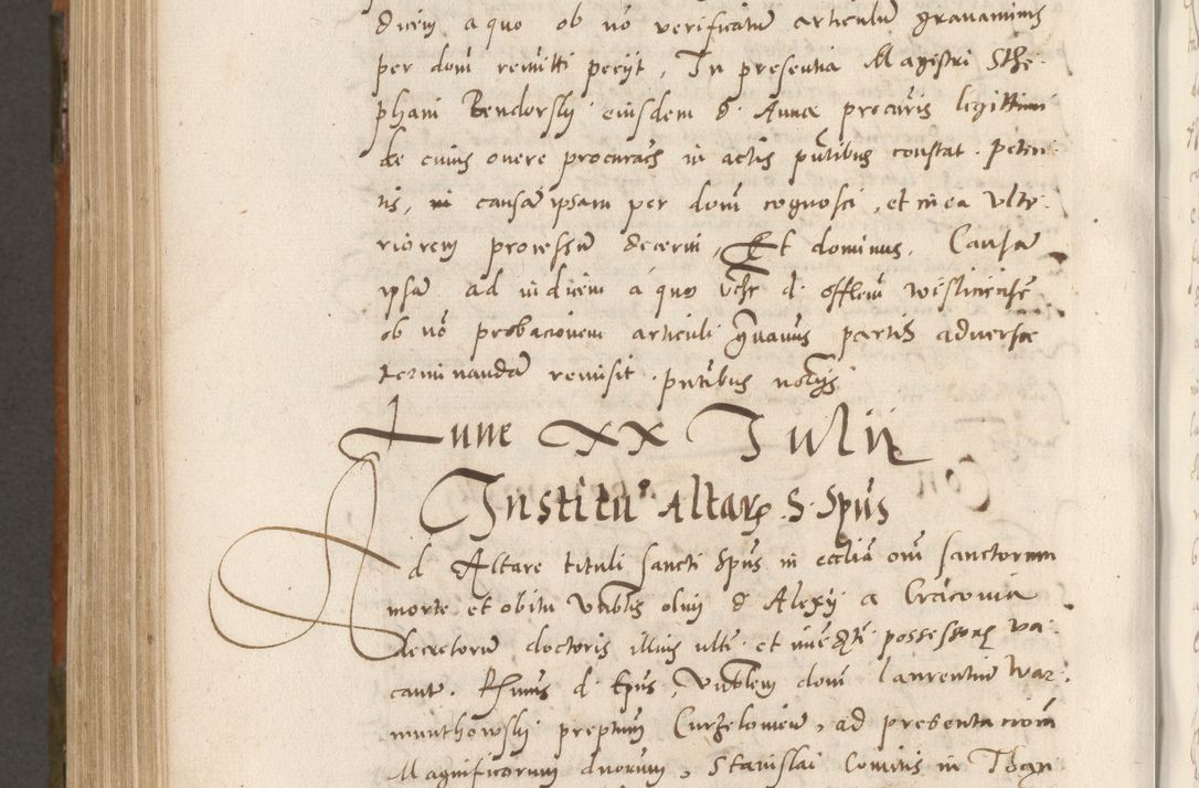 Zdjęcie nr 843 dla obiektu archiwalnego: Volumen unicum actorum episcopalium R. D. Andreae Zebrzydowski, episcopi Cracoviensis ducis Severiae ab a. D. 1551 usque ad annum 1560 mensem majum inclusive, quorum index ad finem praesentis voluminis adnotatus.