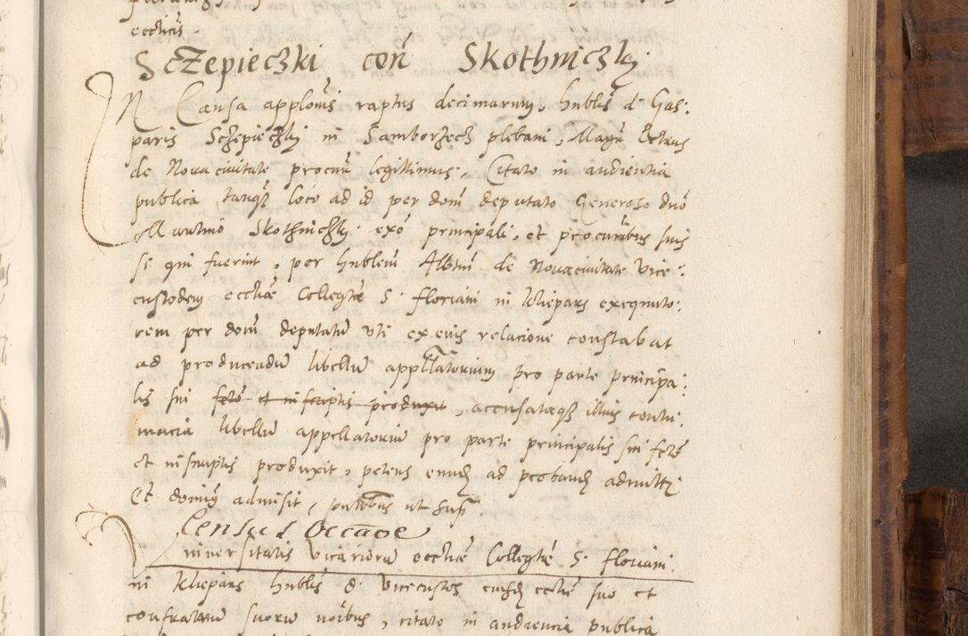 Zdjęcie nr 834 dla obiektu archiwalnego: Volumen unicum actorum episcopalium R. D. Andreae Zebrzydowski, episcopi Cracoviensis ducis Severiae ab a. D. 1551 usque ad annum 1560 mensem majum inclusive, quorum index ad finem praesentis voluminis adnotatus.