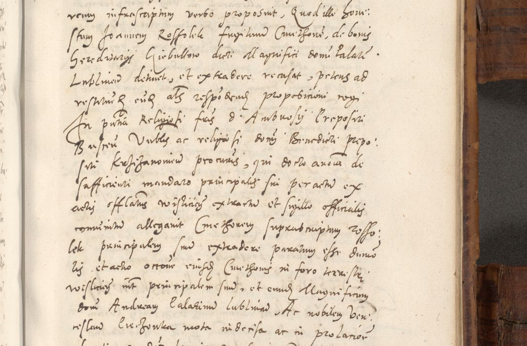 Zdjęcie nr 828 dla obiektu archiwalnego: Volumen unicum actorum episcopalium R. D. Andreae Zebrzydowski, episcopi Cracoviensis ducis Severiae ab a. D. 1551 usque ad annum 1560 mensem majum inclusive, quorum index ad finem praesentis voluminis adnotatus.