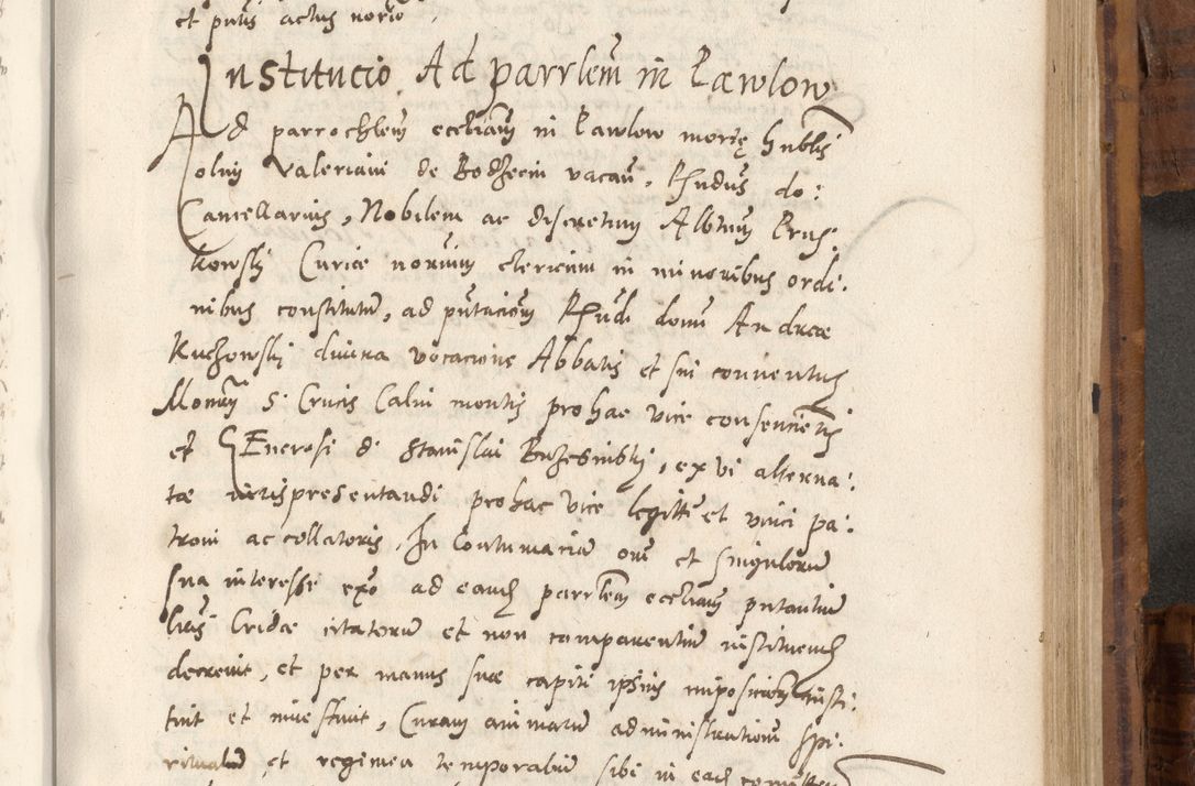 Zdjęcie nr 830 dla obiektu archiwalnego: Volumen unicum actorum episcopalium R. D. Andreae Zebrzydowski, episcopi Cracoviensis ducis Severiae ab a. D. 1551 usque ad annum 1560 mensem majum inclusive, quorum index ad finem praesentis voluminis adnotatus.
