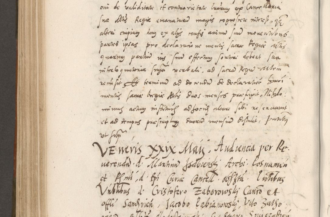 Zdjęcie nr 821 dla obiektu archiwalnego: Volumen unicum actorum episcopalium R. D. Andreae Zebrzydowski, episcopi Cracoviensis ducis Severiae ab a. D. 1551 usque ad annum 1560 mensem majum inclusive, quorum index ad finem praesentis voluminis adnotatus.
