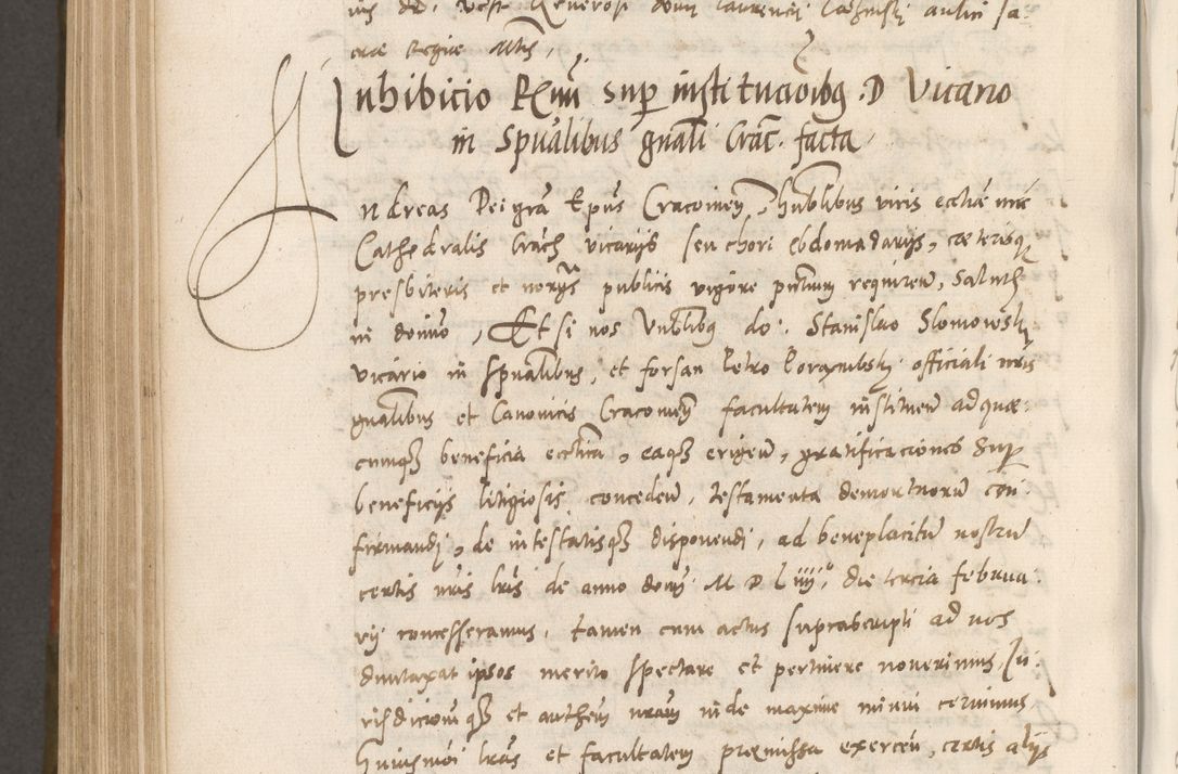 Zdjęcie nr 817 dla obiektu archiwalnego: Volumen unicum actorum episcopalium R. D. Andreae Zebrzydowski, episcopi Cracoviensis ducis Severiae ab a. D. 1551 usque ad annum 1560 mensem majum inclusive, quorum index ad finem praesentis voluminis adnotatus.