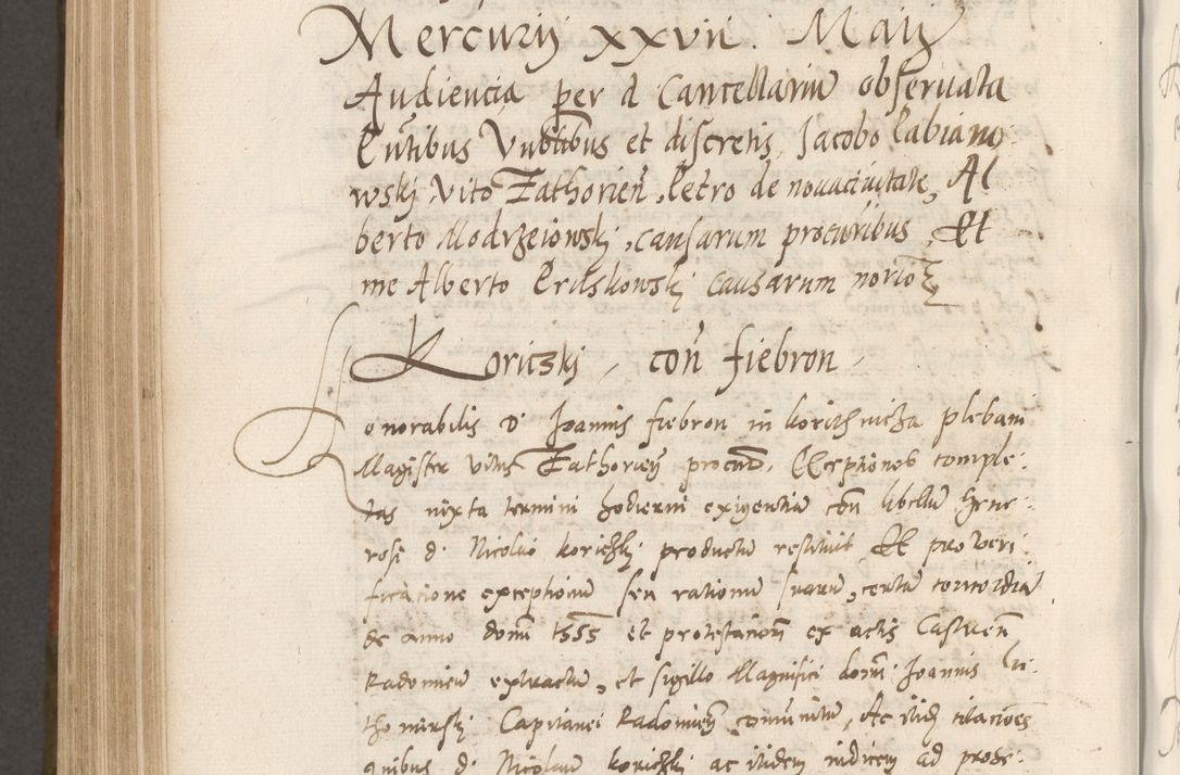 Zdjęcie nr 819 dla obiektu archiwalnego: Volumen unicum actorum episcopalium R. D. Andreae Zebrzydowski, episcopi Cracoviensis ducis Severiae ab a. D. 1551 usque ad annum 1560 mensem majum inclusive, quorum index ad finem praesentis voluminis adnotatus.