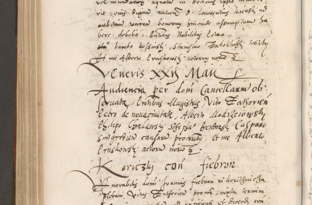 Zdjęcie nr 815 dla obiektu archiwalnego: Volumen unicum actorum episcopalium R. D. Andreae Zebrzydowski, episcopi Cracoviensis ducis Severiae ab a. D. 1551 usque ad annum 1560 mensem majum inclusive, quorum index ad finem praesentis voluminis adnotatus.