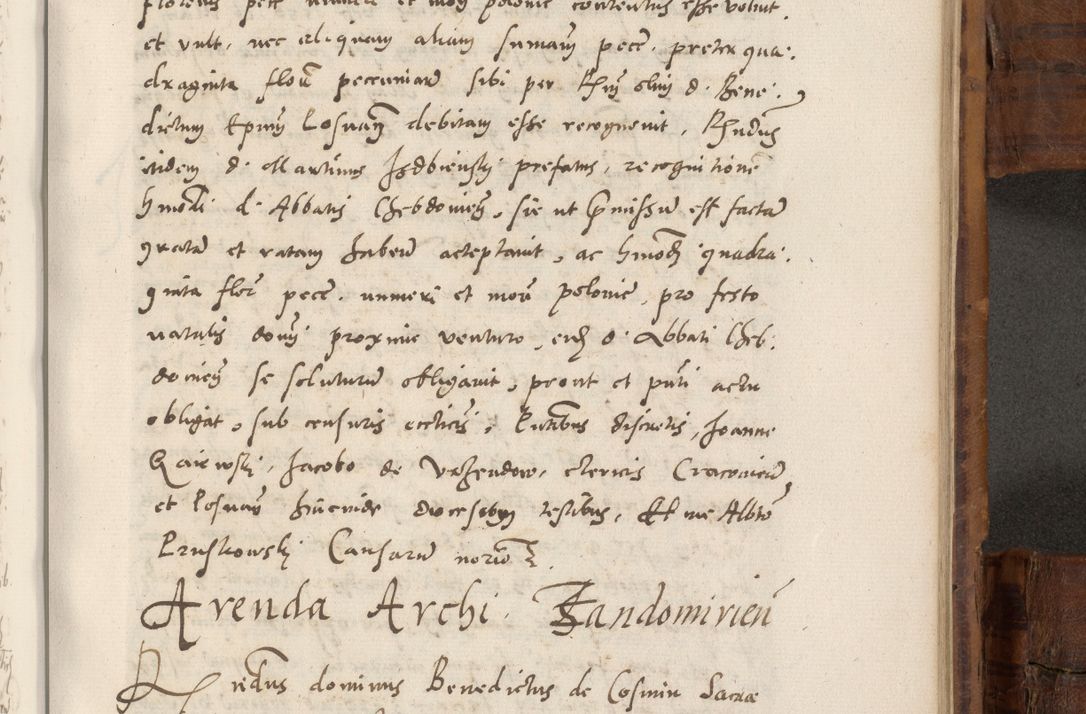 Zdjęcie nr 808 dla obiektu archiwalnego: Volumen unicum actorum episcopalium R. D. Andreae Zebrzydowski, episcopi Cracoviensis ducis Severiae ab a. D. 1551 usque ad annum 1560 mensem majum inclusive, quorum index ad finem praesentis voluminis adnotatus.