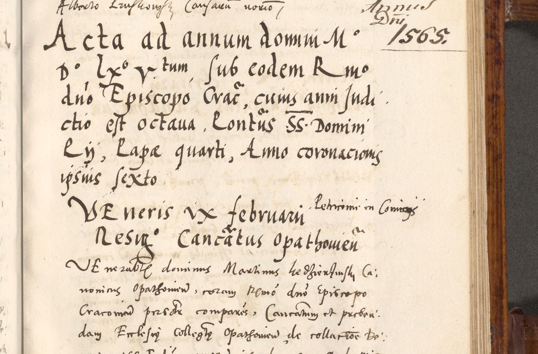 Zdjęcie nr 306 dla obiektu archiwalnego: Liber actorum tempore R. D. Philippi Padniewski, episcopi Cracoviensis et Regni Poloniae Vicecancellarii ad annum 1560, a die Augusti et per annos 1561, 1562 - 1572 usque ad 14 Aprilis registratorum.