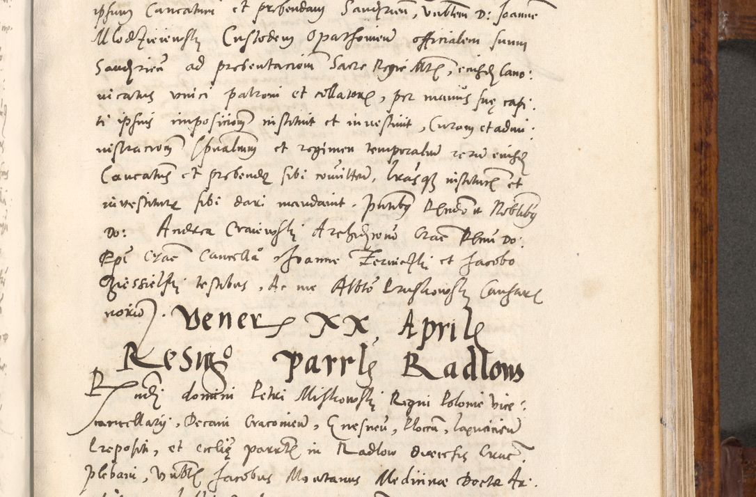 Zdjęcie nr 278 dla obiektu archiwalnego: Liber actorum tempore R. D. Philippi Padniewski, episcopi Cracoviensis et Regni Poloniae Vicecancellarii ad annum 1560, a die Augusti et per annos 1561, 1562 - 1572 usque ad 14 Aprilis registratorum.