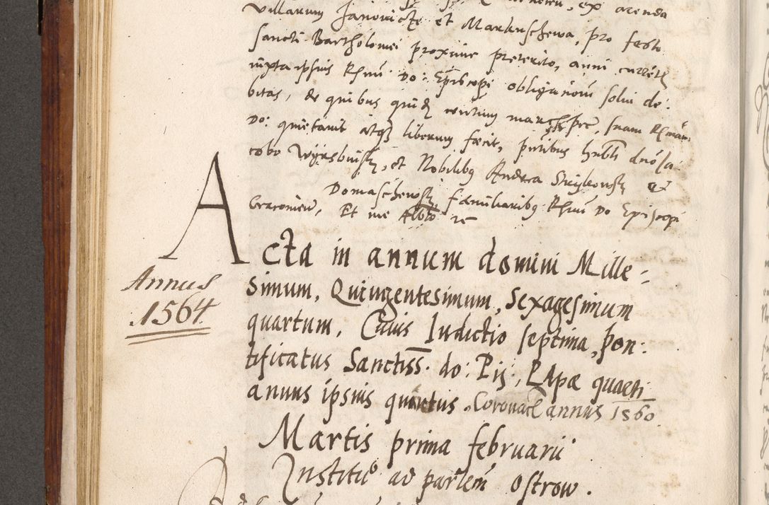 Zdjęcie nr 263 dla obiektu archiwalnego: Liber actorum tempore R. D. Philippi Padniewski, episcopi Cracoviensis et Regni Poloniae Vicecancellarii ad annum 1560, a die Augusti et per annos 1561, 1562 - 1572 usque ad 14 Aprilis registratorum.