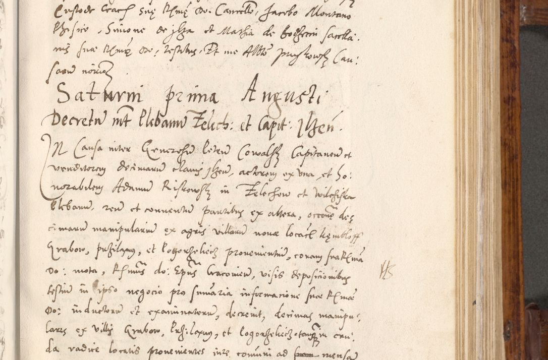 Zdjęcie nr 148 dla obiektu archiwalnego: Liber actorum tempore R. D. Philippi Padniewski, episcopi Cracoviensis et Regni Poloniae Vicecancellarii ad annum 1560, a die Augusti et per annos 1561, 1562 - 1572 usque ad 14 Aprilis registratorum.
