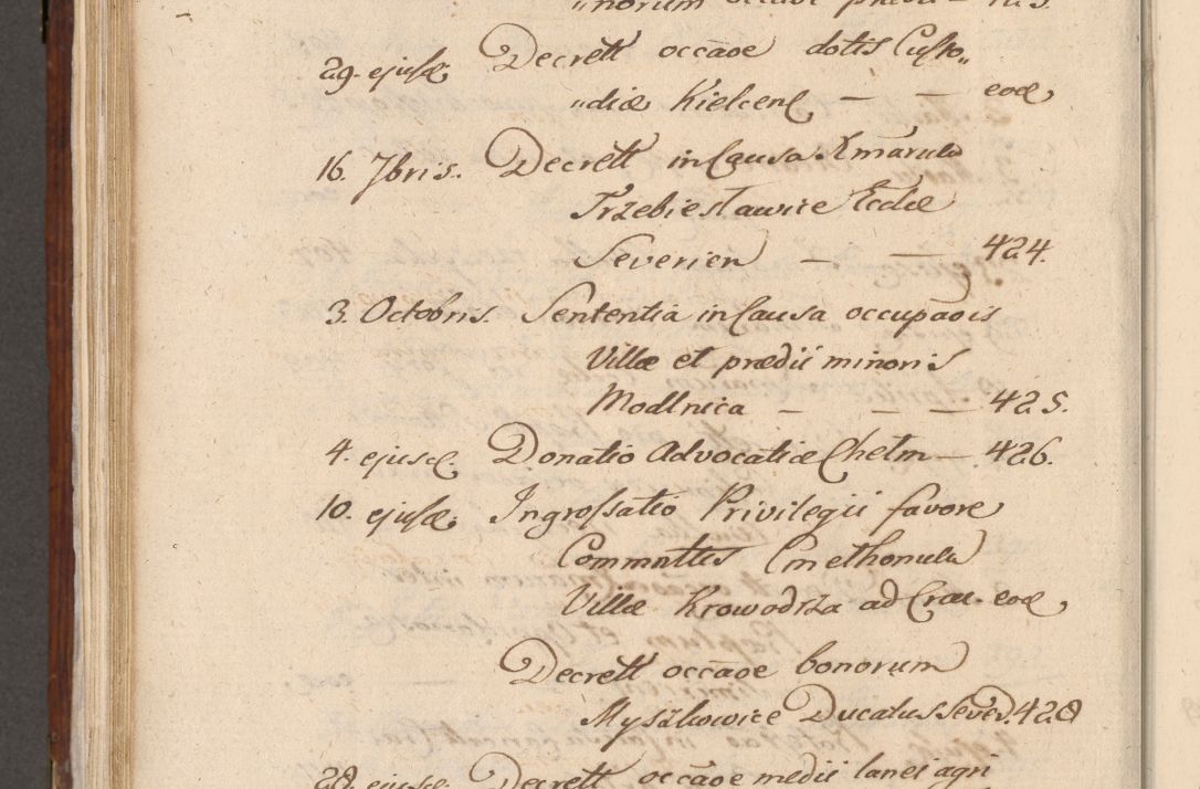 Zdjęcie nr 693 dla obiektu archiwalnego: Liber actorum tempore R. D. Philippi Padniewski, episcopi Cracoviensis et Regni Poloniae Vicecancellarii ad annum 1560, a die Augusti et per annos 1561, 1562 - 1572 usque ad 14 Aprilis registratorum.