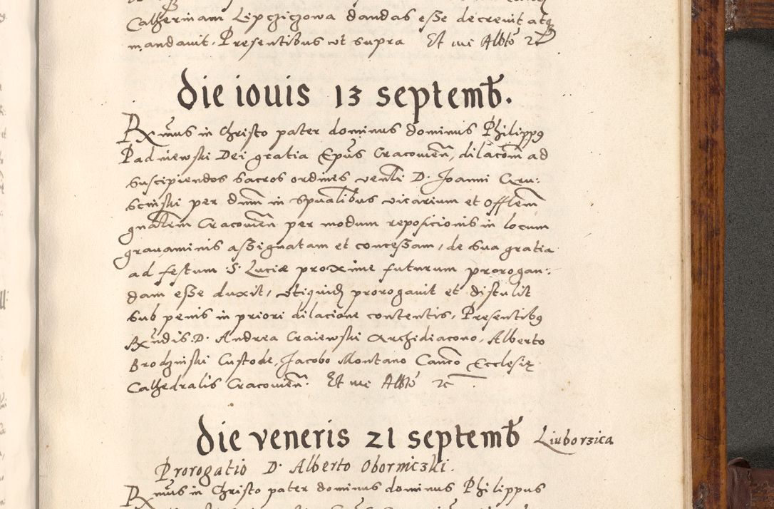 Zdjęcie nr 658 dla obiektu archiwalnego: Liber actorum tempore R. D. Philippi Padniewski, episcopi Cracoviensis et Regni Poloniae Vicecancellarii ad annum 1560, a die Augusti et per annos 1561, 1562 - 1572 usque ad 14 Aprilis registratorum.