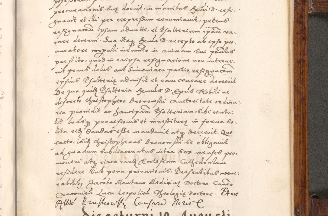 Zdjęcie nr 648 dla obiektu archiwalnego: Liber actorum tempore R. D. Philippi Padniewski, episcopi Cracoviensis et Regni Poloniae Vicecancellarii ad annum 1560, a die Augusti et per annos 1561, 1562 - 1572 usque ad 14 Aprilis registratorum.