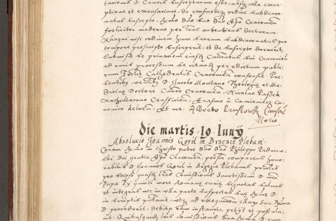 Zdjęcie nr 637 dla obiektu archiwalnego: Liber actorum tempore R. D. Philippi Padniewski, episcopi Cracoviensis et Regni Poloniae Vicecancellarii ad annum 1560, a die Augusti et per annos 1561, 1562 - 1572 usque ad 14 Aprilis registratorum.