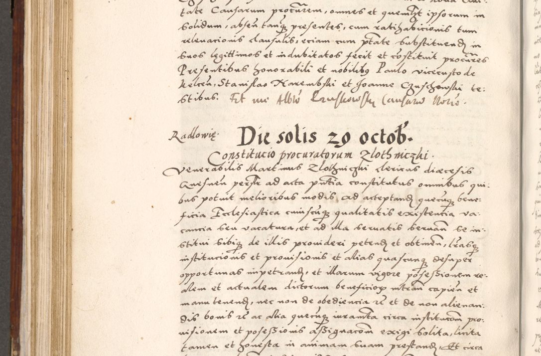Zdjęcie nr 597 dla obiektu archiwalnego: Liber actorum tempore R. D. Philippi Padniewski, episcopi Cracoviensis et Regni Poloniae Vicecancellarii ad annum 1560, a die Augusti et per annos 1561, 1562 - 1572 usque ad 14 Aprilis registratorum.