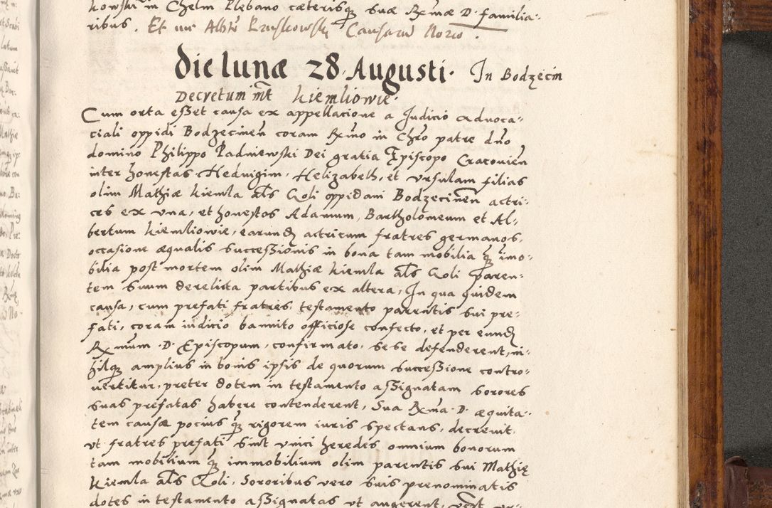 Zdjęcie nr 594 dla obiektu archiwalnego: Liber actorum tempore R. D. Philippi Padniewski, episcopi Cracoviensis et Regni Poloniae Vicecancellarii ad annum 1560, a die Augusti et per annos 1561, 1562 - 1572 usque ad 14 Aprilis registratorum.