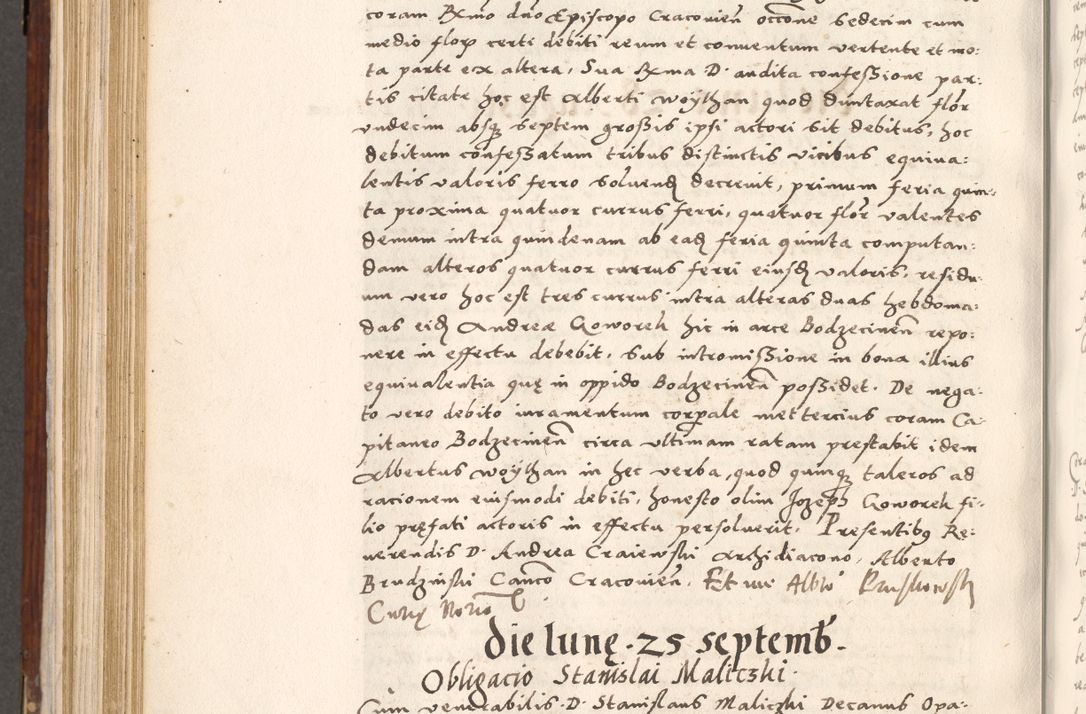Zdjęcie nr 595 dla obiektu archiwalnego: Liber actorum tempore R. D. Philippi Padniewski, episcopi Cracoviensis et Regni Poloniae Vicecancellarii ad annum 1560, a die Augusti et per annos 1561, 1562 - 1572 usque ad 14 Aprilis registratorum.
