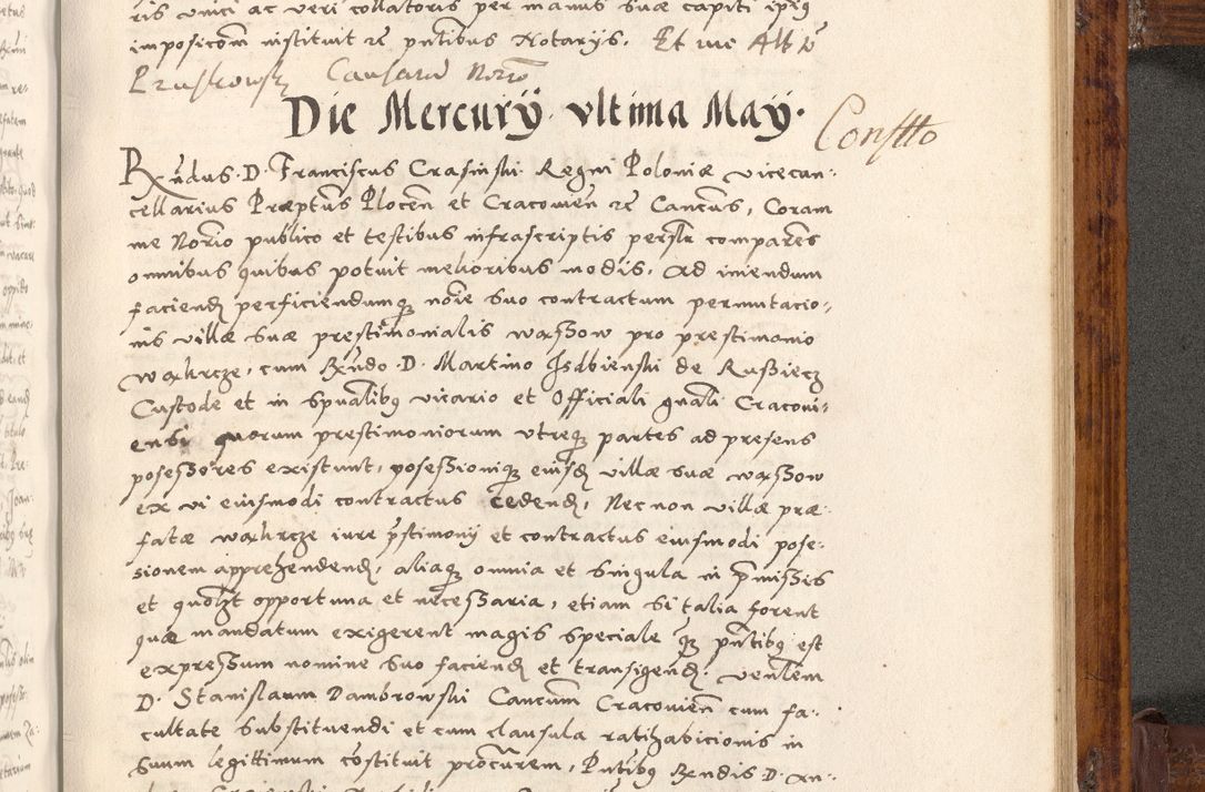 Zdjęcie nr 590 dla obiektu archiwalnego: Liber actorum tempore R. D. Philippi Padniewski, episcopi Cracoviensis et Regni Poloniae Vicecancellarii ad annum 1560, a die Augusti et per annos 1561, 1562 - 1572 usque ad 14 Aprilis registratorum.