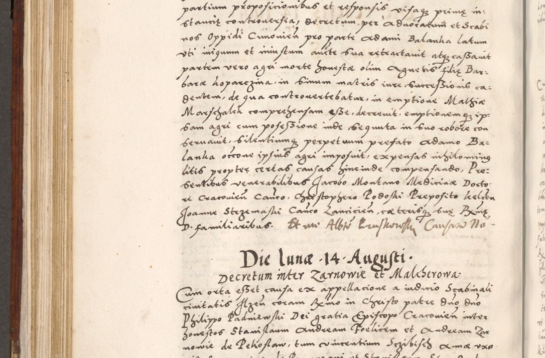 Zdjęcie nr 593 dla obiektu archiwalnego: Liber actorum tempore R. D. Philippi Padniewski, episcopi Cracoviensis et Regni Poloniae Vicecancellarii ad annum 1560, a die Augusti et per annos 1561, 1562 - 1572 usque ad 14 Aprilis registratorum.