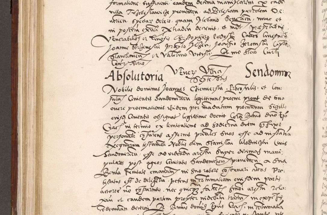 Zdjęcie nr 557 dla obiektu archiwalnego: Liber actorum tempore R. D. Philippi Padniewski, episcopi Cracoviensis et Regni Poloniae Vicecancellarii ad annum 1560, a die Augusti et per annos 1561, 1562 - 1572 usque ad 14 Aprilis registratorum.