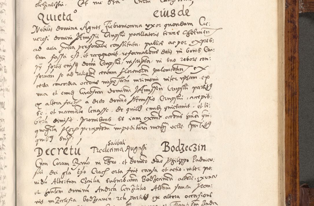 Zdjęcie nr 554 dla obiektu archiwalnego: Liber actorum tempore R. D. Philippi Padniewski, episcopi Cracoviensis et Regni Poloniae Vicecancellarii ad annum 1560, a die Augusti et per annos 1561, 1562 - 1572 usque ad 14 Aprilis registratorum.