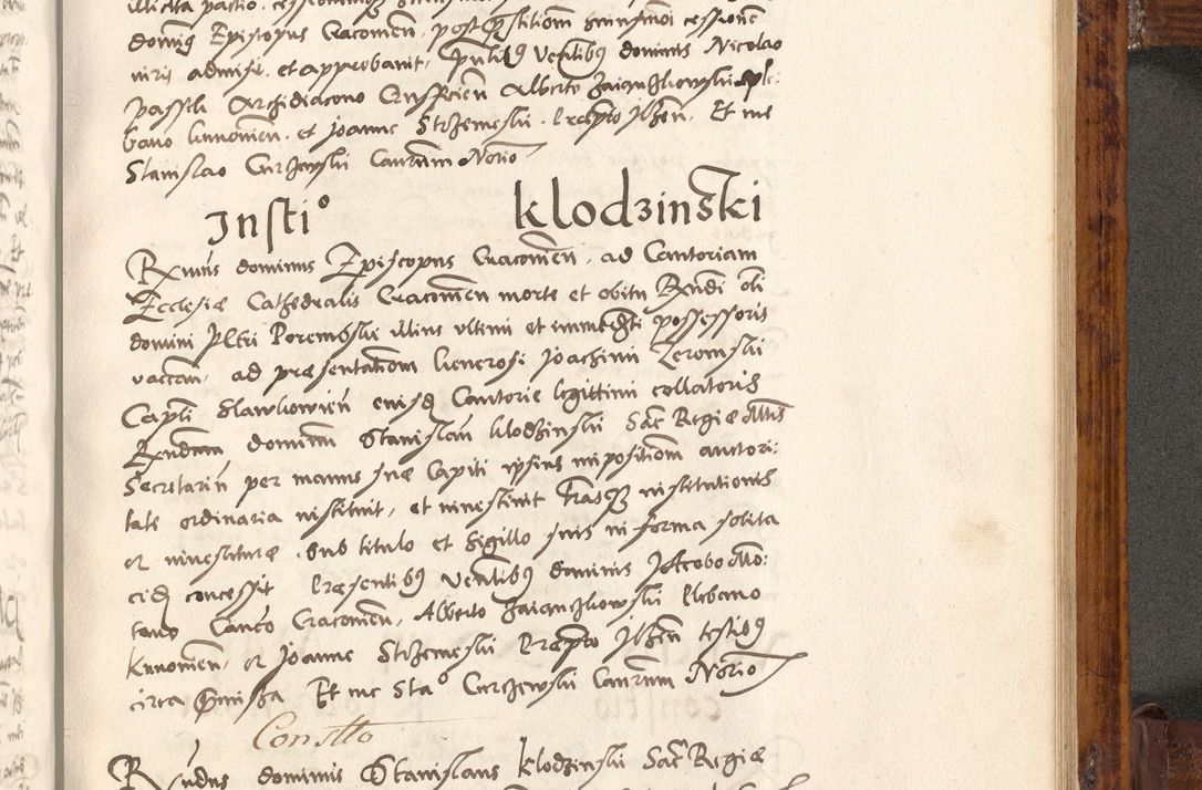 Zdjęcie nr 538 dla obiektu archiwalnego: Liber actorum tempore R. D. Philippi Padniewski, episcopi Cracoviensis et Regni Poloniae Vicecancellarii ad annum 1560, a die Augusti et per annos 1561, 1562 - 1572 usque ad 14 Aprilis registratorum.