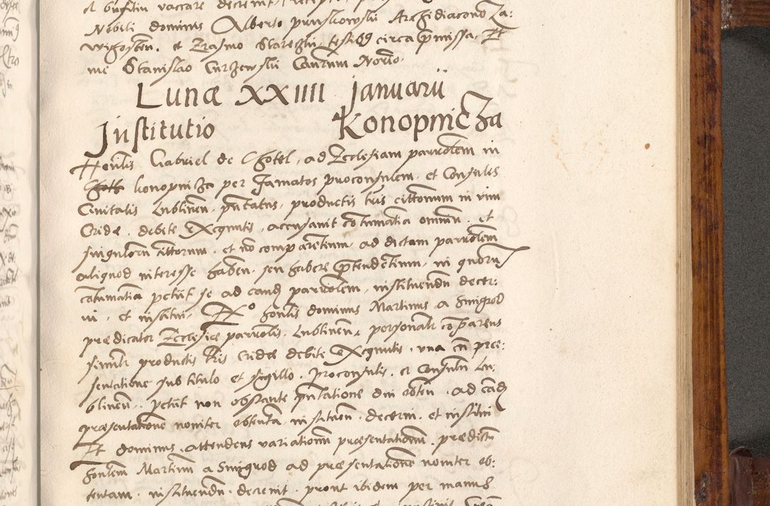 Zdjęcie nr 508 dla obiektu archiwalnego: Liber actorum tempore R. D. Philippi Padniewski, episcopi Cracoviensis et Regni Poloniae Vicecancellarii ad annum 1560, a die Augusti et per annos 1561, 1562 - 1572 usque ad 14 Aprilis registratorum.