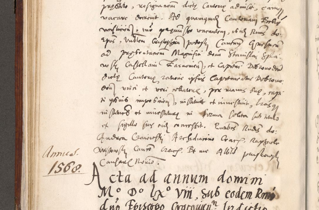 Zdjęcie nr 473 dla obiektu archiwalnego: Liber actorum tempore R. D. Philippi Padniewski, episcopi Cracoviensis et Regni Poloniae Vicecancellarii ad annum 1560, a die Augusti et per annos 1561, 1562 - 1572 usque ad 14 Aprilis registratorum.