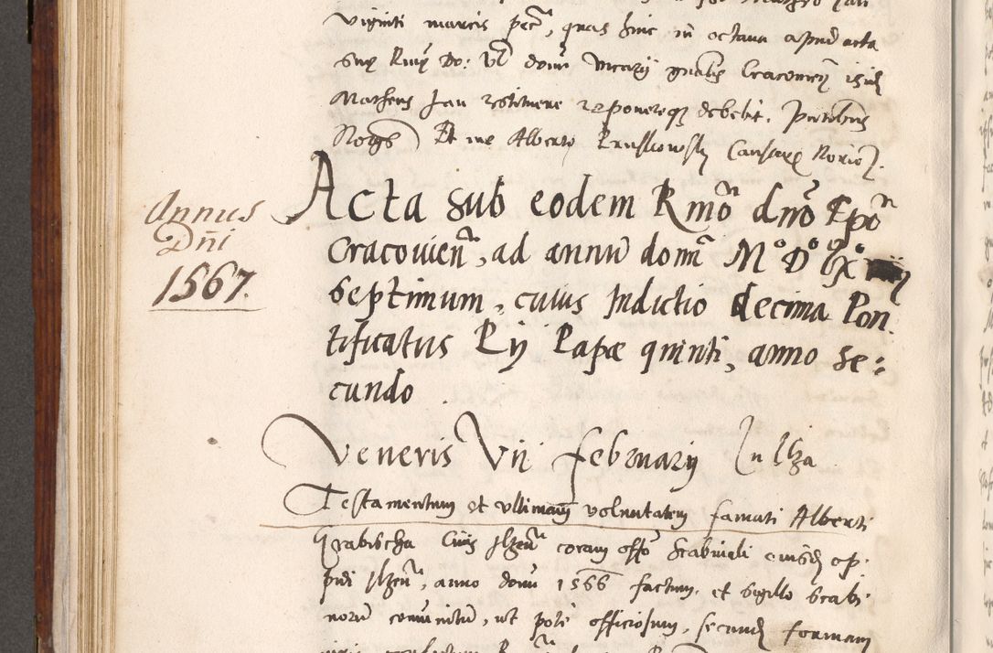 Zdjęcie nr 437 dla obiektu archiwalnego: Liber actorum tempore R. D. Philippi Padniewski, episcopi Cracoviensis et Regni Poloniae Vicecancellarii ad annum 1560, a die Augusti et per annos 1561, 1562 - 1572 usque ad 14 Aprilis registratorum.