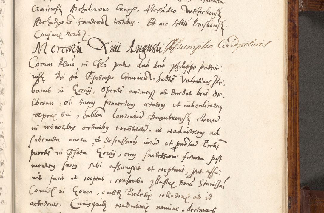 Zdjęcie nr 414 dla obiektu archiwalnego: Liber actorum tempore R. D. Philippi Padniewski, episcopi Cracoviensis et Regni Poloniae Vicecancellarii ad annum 1560, a die Augusti et per annos 1561, 1562 - 1572 usque ad 14 Aprilis registratorum.