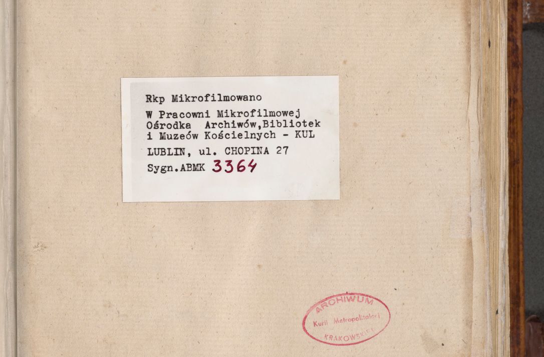 Zdjęcie nr 4 dla obiektu archiwalnego: Liber actorum tempore R. D. Philippi Padniewski, episcopi Cracoviensis et Regni Poloniae Vicecancellarii ad annum 1560, a die Augusti et per annos 1561, 1562 - 1572 usque ad 14 Aprilis registratorum.