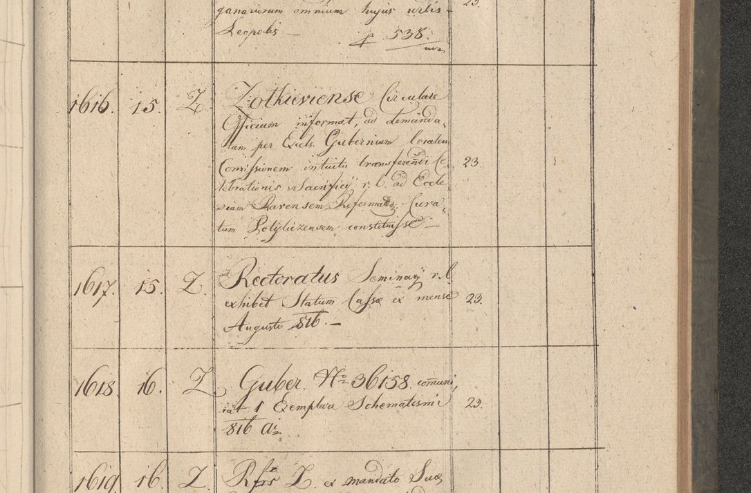 Zdjęcie nr 308 dla obiektu archiwalnego: Protocollon exhibitorum consistorii metropolitani Leopoliensis ex anno 1816